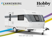 Buitenkant Hobby caravan modeljaar 2024 Hobby De Luxe 460 sff front