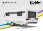 Buitenkant Hobby caravan modeljaar 2024 Hobby De Luxe 495ul back