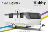 Buitenkant Hobby caravan modeljaar 2024 Hobby De Luxe 495wfb front