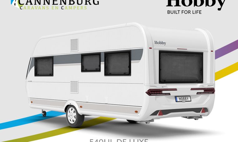 Buitenkant Hobby caravan modeljaar 2024 Hobby De Luxe 540ul back