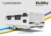 Buitenkant Hobby caravan modeljaar 2024 Hobby De Luxe 560kmfe back