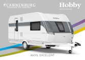 Buitenkant Hobby caravan modeljaar 2024 Hobby Excellent 460sl front