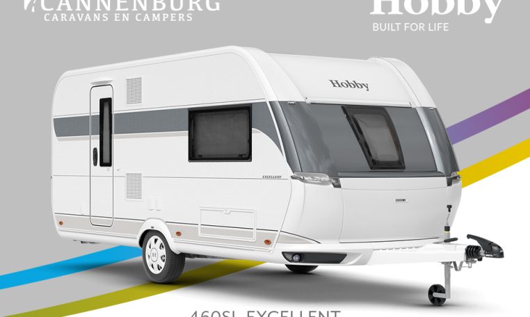 Buitenkant Hobby caravan modeljaar 2024 Hobby Excellent 460sl front