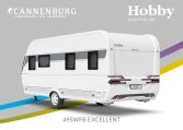 Buitenkant Hobby caravan modeljaar 2024 Hobby Excellent 495wfb back