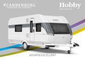 Buitenkant Hobby caravan modeljaar 2024 Hobby Excellent 495wfb front