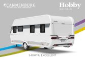 Buitenkant Hobby caravan modeljaar 2024 Hobby Excellent 540wfu back