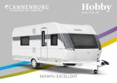 Buitenkant Hobby caravan modeljaar 2024 Hobby Excellent 560wfu front