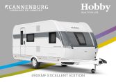 Buitenkant Hobby caravan modeljaar 2024 Hobby Excellent Edition 490kmf front