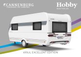 Buitenkant Hobby caravan modeljaar 2024 Hobby Excellent Edition 495ul back
