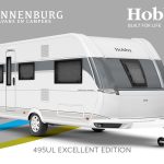 Buitenkant Hobby caravan modeljaar 2024 Hobby Excellent Edition 495ul front