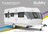 Buitenkant Hobby caravan modeljaar 2024 Hobby Excellent Edition 495ul front