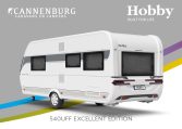 Buitenkant Hobby caravan modeljaar 2024 Hobby Excellent Edition 540uff back
