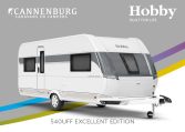 Buitenkant Hobby caravan modeljaar 2024 Hobby Excellent Edition 540uff front