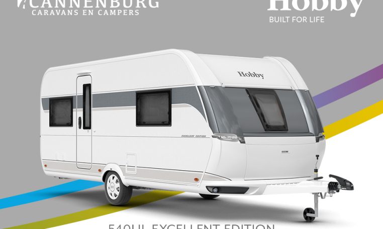 Buitenkant Hobby caravan modeljaar 2024 Hobby Excellent Edition 540ul front