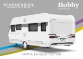 Buitenkant Hobby caravan modeljaar 2024 Hobby Excellent Edition 540wlu back