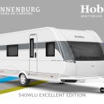 Buitenkant Hobby caravan modeljaar 2024 Hobby Excellent Edition 540wlu front