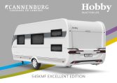 Buitenkant Hobby caravan modeljaar 2024 Hobby Excellent Edition 545kmf back