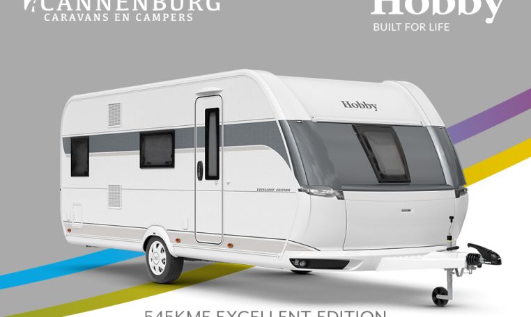 Buitenkant Hobby caravan modeljaar 2024 Hobby Excellent Edition 545kmf front