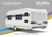 Buitenkant Hobby caravan modeljaar 2024 Hobby Excellent Edition 560kmfe back