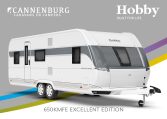 Buitenkant Hobby caravan modeljaar 2024 Hobby Excellent Edition 650kmfe front