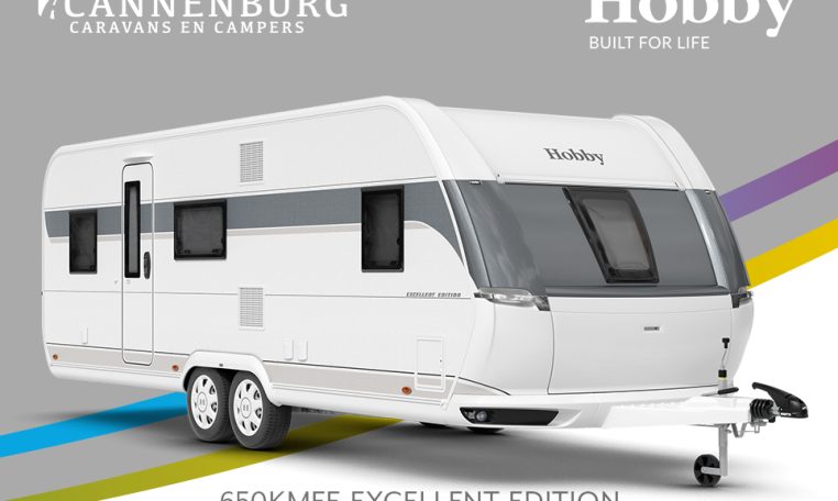 Buitenkant Hobby caravan modeljaar 2024 Hobby Excellent Edition 650kmfe front