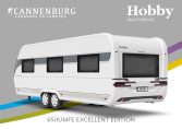 Buitenkant Hobby caravan modeljaar 2024 Hobby Excellent Edition 650umfe back