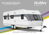 Buitenkant Hobby caravan modeljaar 2024 Hobby Excellent Edition 650umfe front