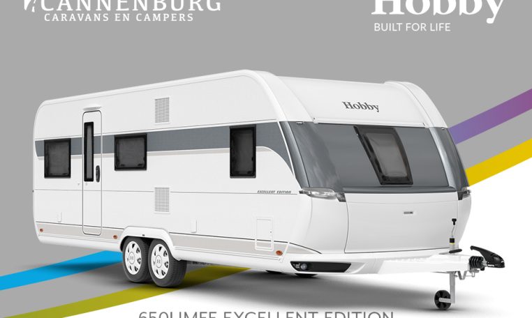 Buitenkant Hobby caravan modeljaar 2024 Hobby Excellent Edition 650umfe front