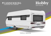 Buitenkant Hobby caravan modeljaar 2024 Hobby Maxia 585ul back