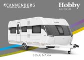 Buitenkant Hobby caravan modeljaar 2024 Hobby Maxia 585ul front