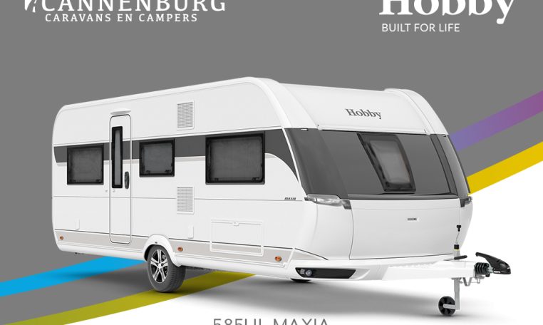 Buitenkant Hobby caravan modeljaar 2024 Hobby Maxia 585ul front