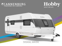 Buitenkant Hobby caravan modeljaar 2024 Hobby Maxia 595kml front