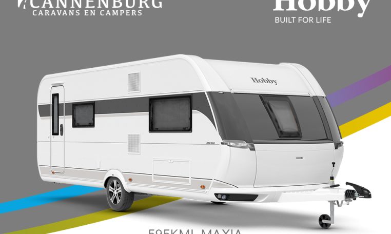 Buitenkant Hobby caravan modeljaar 2024 Hobby Maxia 595kml front