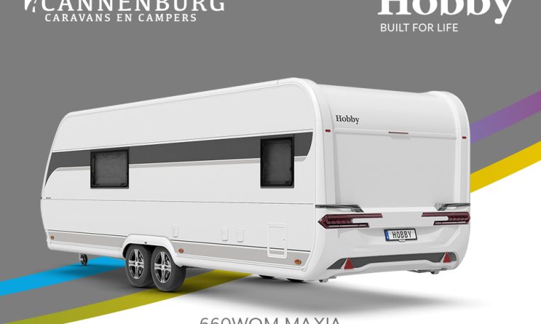 Buitenkant Hobby caravan modeljaar 2024 Hobby Maxia 660wqm back