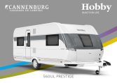 Buitenkant Hobby caravan modeljaar 2024 Hobby Prestige 560ul front