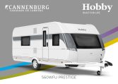 Buitenkant Hobby caravan modeljaar 2024 Hobby Prestige 560wfu front