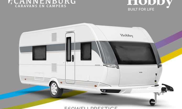 Buitenkant Hobby caravan modeljaar 2024 Hobby Prestige 560wfu front