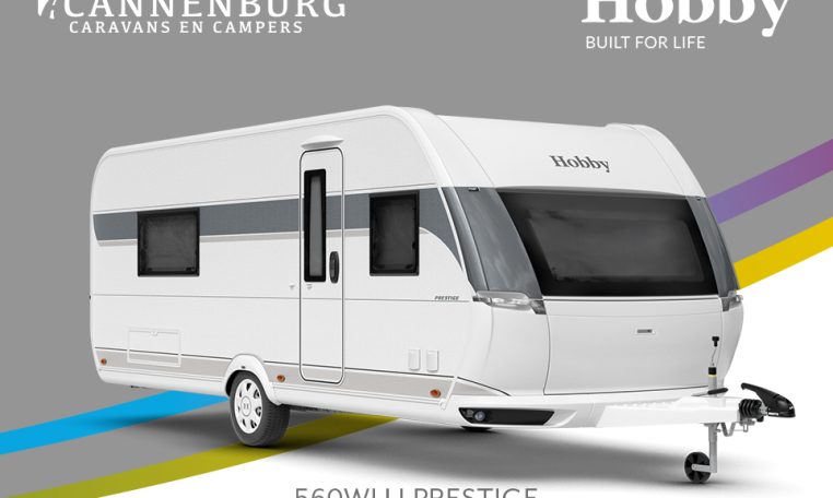 Buitenkant Hobby caravan modeljaar 2024 Hobby Prestige 560wlu front