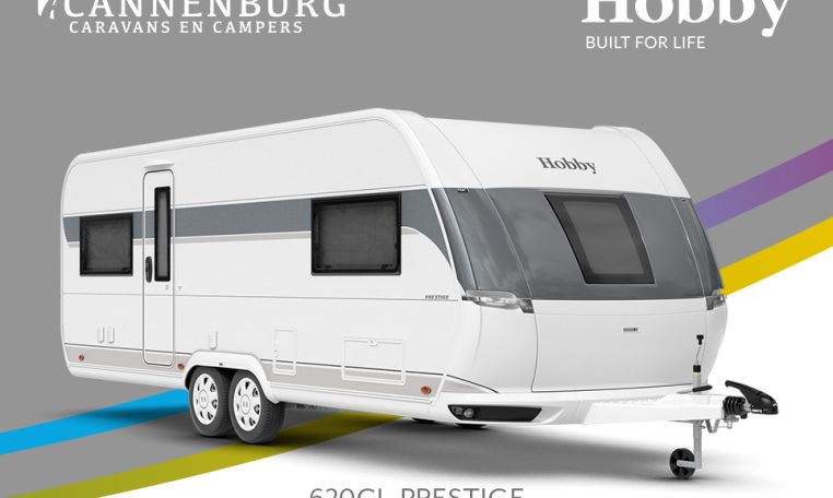 Buitenkant Hobby caravan modeljaar 2024 Hobby Prestige 620cl front