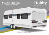 Buitenkant Hobby caravan modeljaar 2024 Hobby Prestige 650kfu back