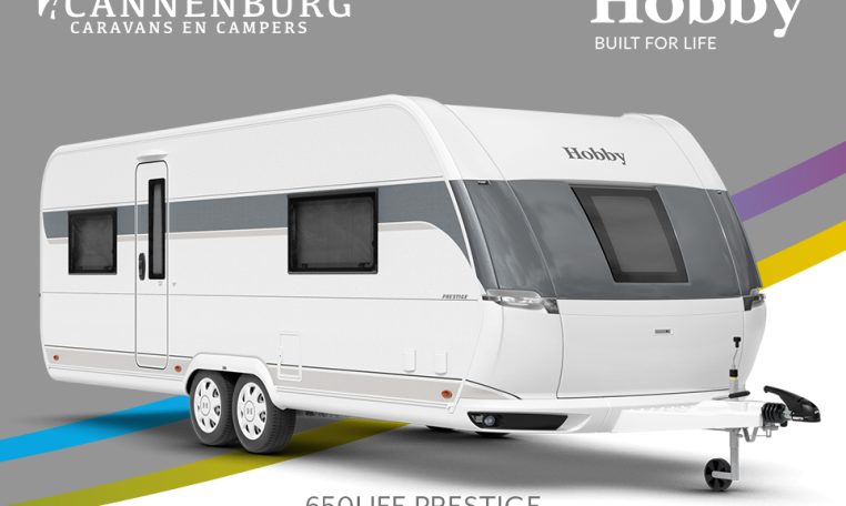 Buitenkant Hobby caravan modeljaar 2024 Hobby Prestige 650uff front