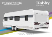 Buitenkant Hobby caravan modeljaar 2024 Hobby Prestige 720kwfu back