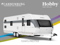 Buitenkant Hobby caravan modeljaar 2024 Hobby Prestige 720kwfu front
