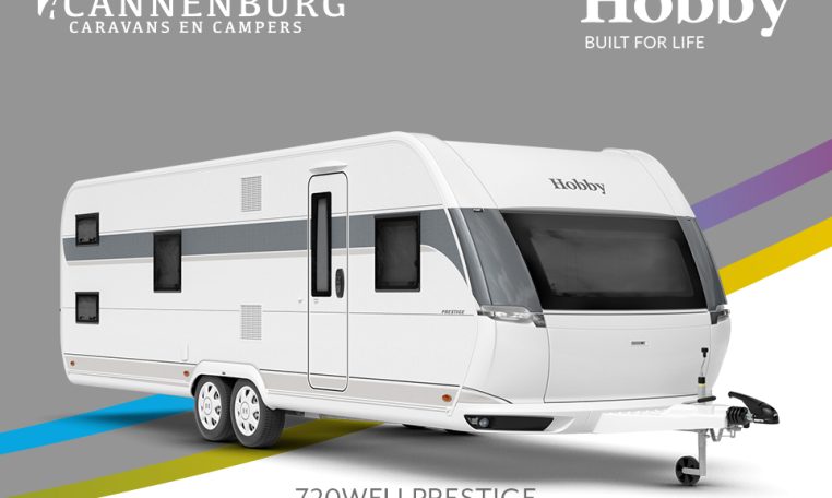 Buitenkant Hobby caravan modeljaar 2024 Hobby Prestige 720kwfu front