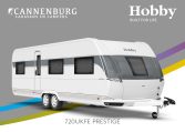 Buitenkant Hobby caravan modeljaar 2024 Hobby Prestige 720ukfe front
