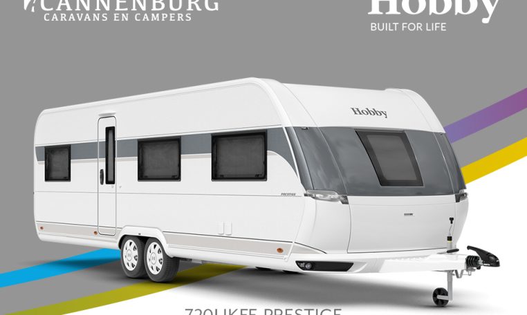 Buitenkant Hobby caravan modeljaar 2024 Hobby Prestige 720ukfe front