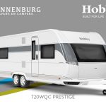 Buitenkant Hobby caravan modeljaar 2024 Hobby Prestige 720wqc front