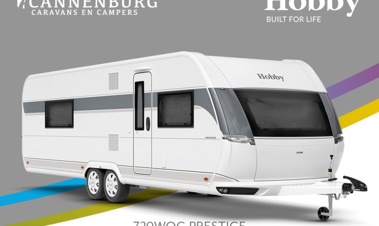 Buitenkant Hobby caravan modeljaar 2024 Hobby Prestige 720wqc front