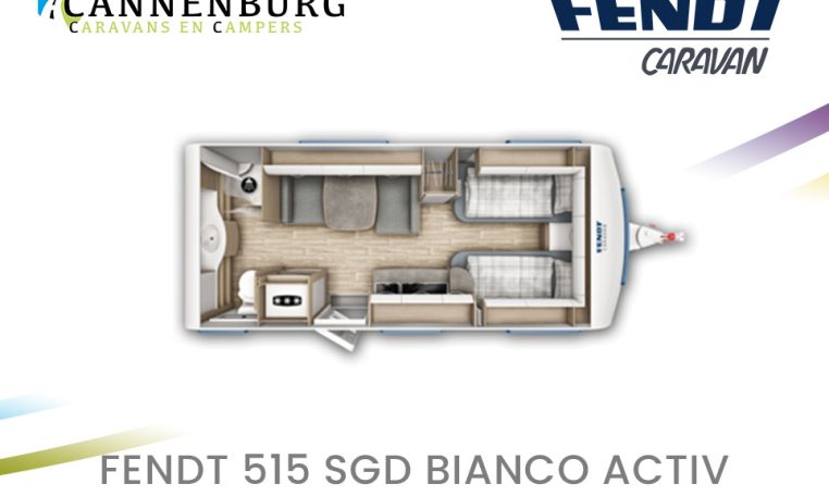 Fendt caravan plattegrond bianco activ 515 SGD modeljaar 2024