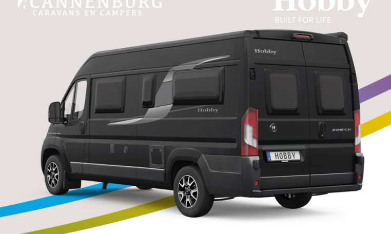 Hobby Vantana OnTour Edition K65 ET camper model 2024 exterieur achter zwart